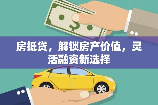 民丰房抵贷，解锁房产价值，灵活融资新选择