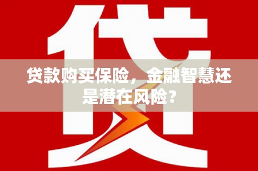 龙游贷款购买保险，金融智慧还是潜在风险？