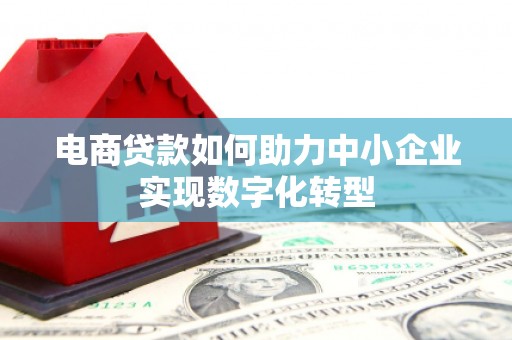 灵台电商贷款如何助力中小企业实现数字化转型