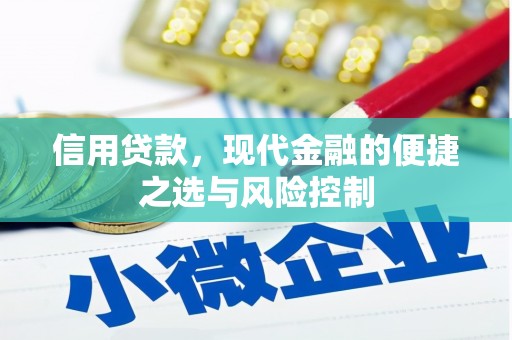 宜君信用贷款，现代金融的便捷之选与风险控制