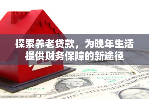 延吉探索养老贷款，为晚年生活提供财务保障的新途径