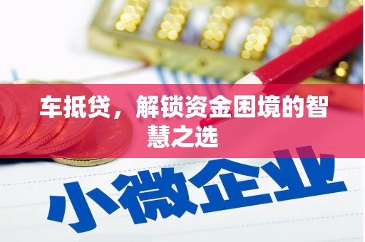 召陵车抵贷，解锁资金困境的智慧之选