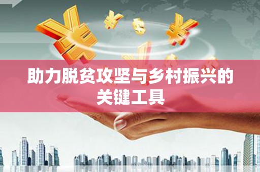 海盐助力脱贫攻坚与乡村振兴的关键工具